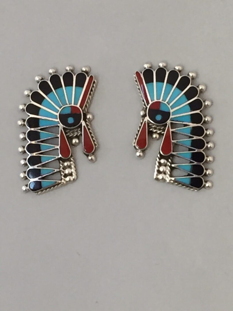 Zuni Headdress Earrings