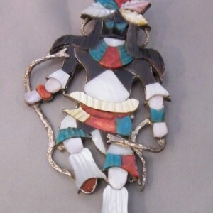 sterling silver native snake dancer pendant